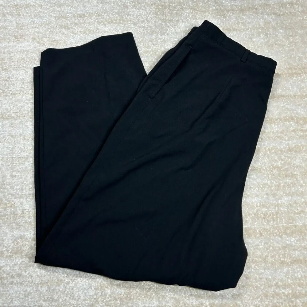 Jaclyn Smith Classic Women's Trousers Size 18 Black 60 Polyester 40 Rayon